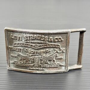 Vintage Levi Strauss & Co. Original Rivited Rectangular Belt Buckle